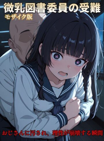 【CG】微乳図書委員の受難 おじさんに汚され、理性が崩壊する瞬間 モザイク版❤万工房 【フルカラー】★